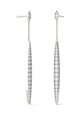 Charles & Colvard 1.02 ct. t.w. Lab Created Moissanite Dangle Earrings