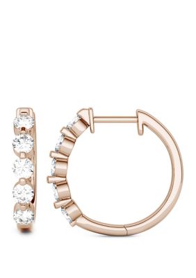 ct. t.w. Lab Created Moissanite Hoop Earrings