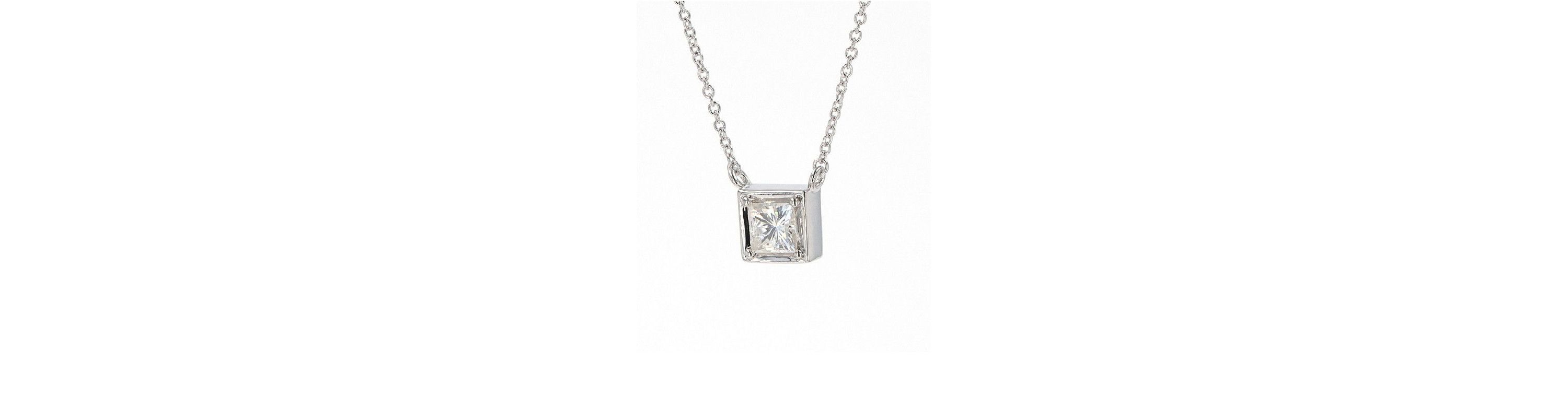 Lab Created Sterling Silver 0.60ct. tw. Moissanite Solitaire Pendant