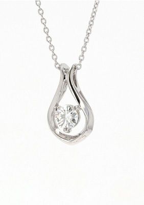 Lab Created Sterling Silver 0.33ct. tw. Moissanite Fashion Pendant