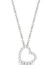 3/10 ct. t.w. Lab Created Moissanite Heart Pendant Necklace 