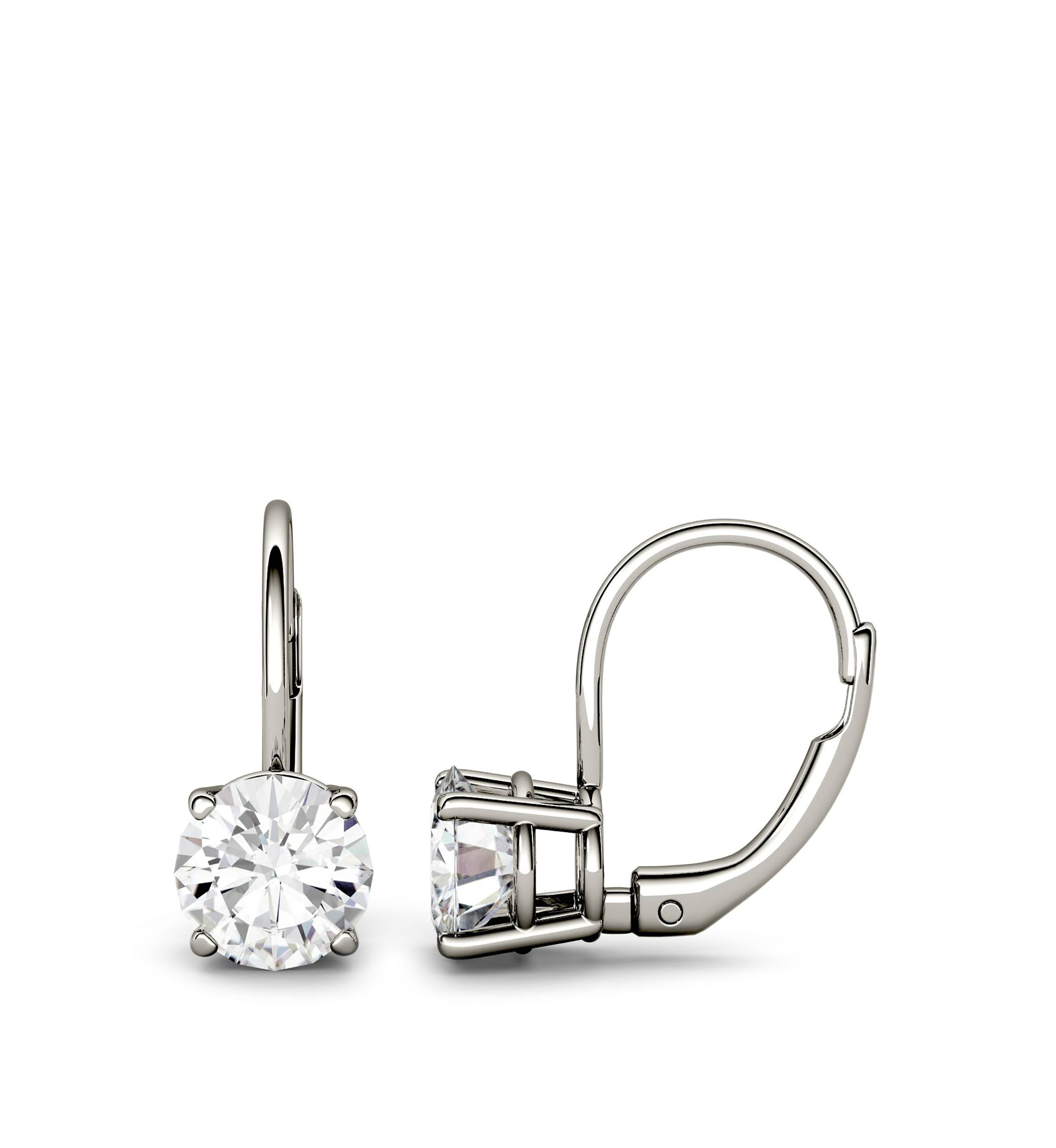 2 ct. t.w. Lab Created Moissanite Leverback Earrings