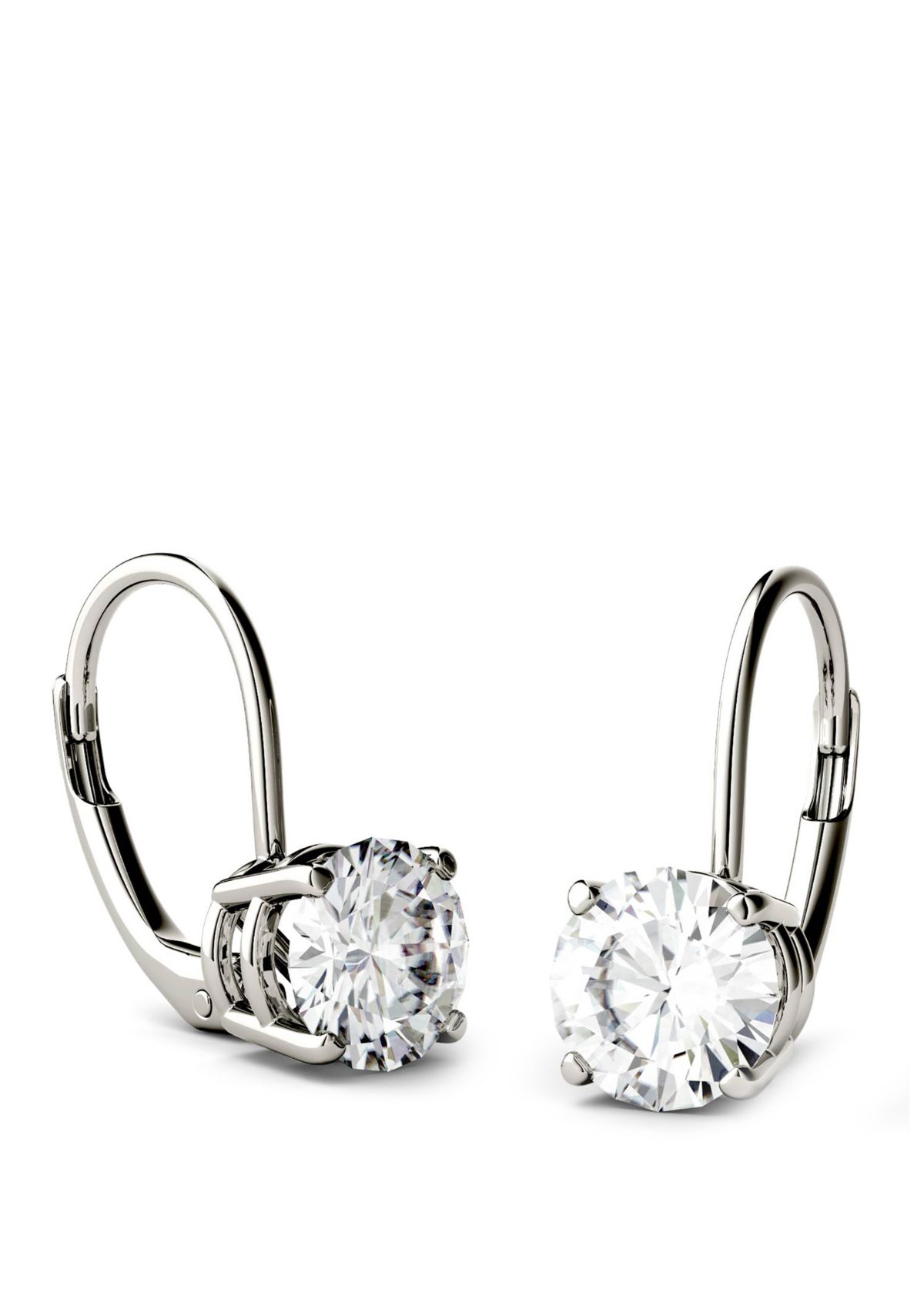 2 ct. t.w. Lab Created Moissanite Leverback Earrings