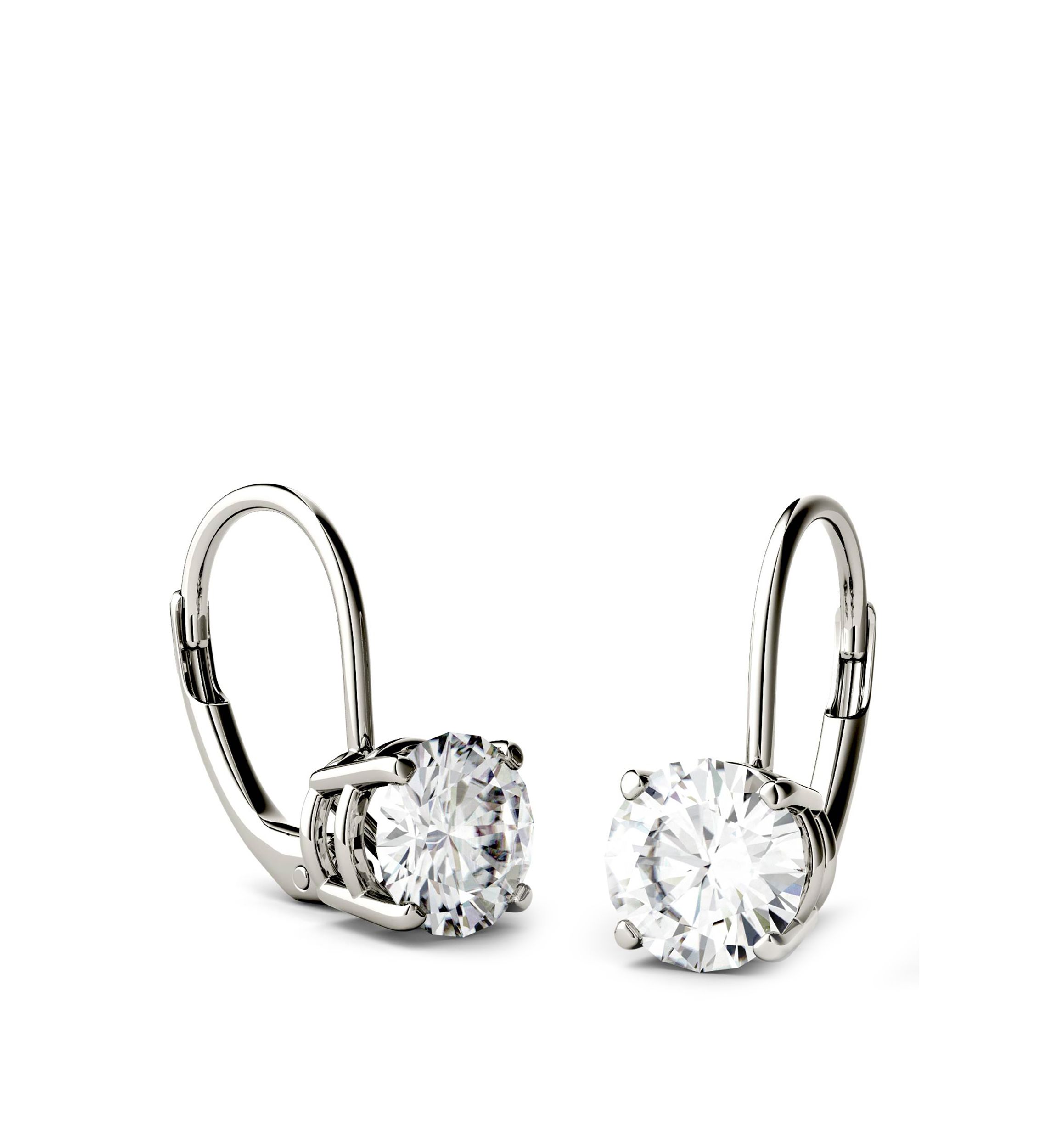 2 ct. t.w. Lab Created Moissanite Leverback Earrings