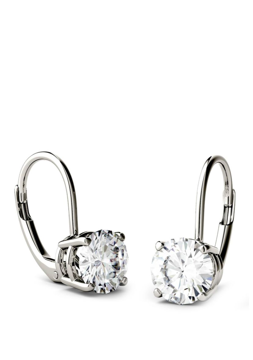 2 ct. t.w. Lab Created Moissanite Leverback Earrings