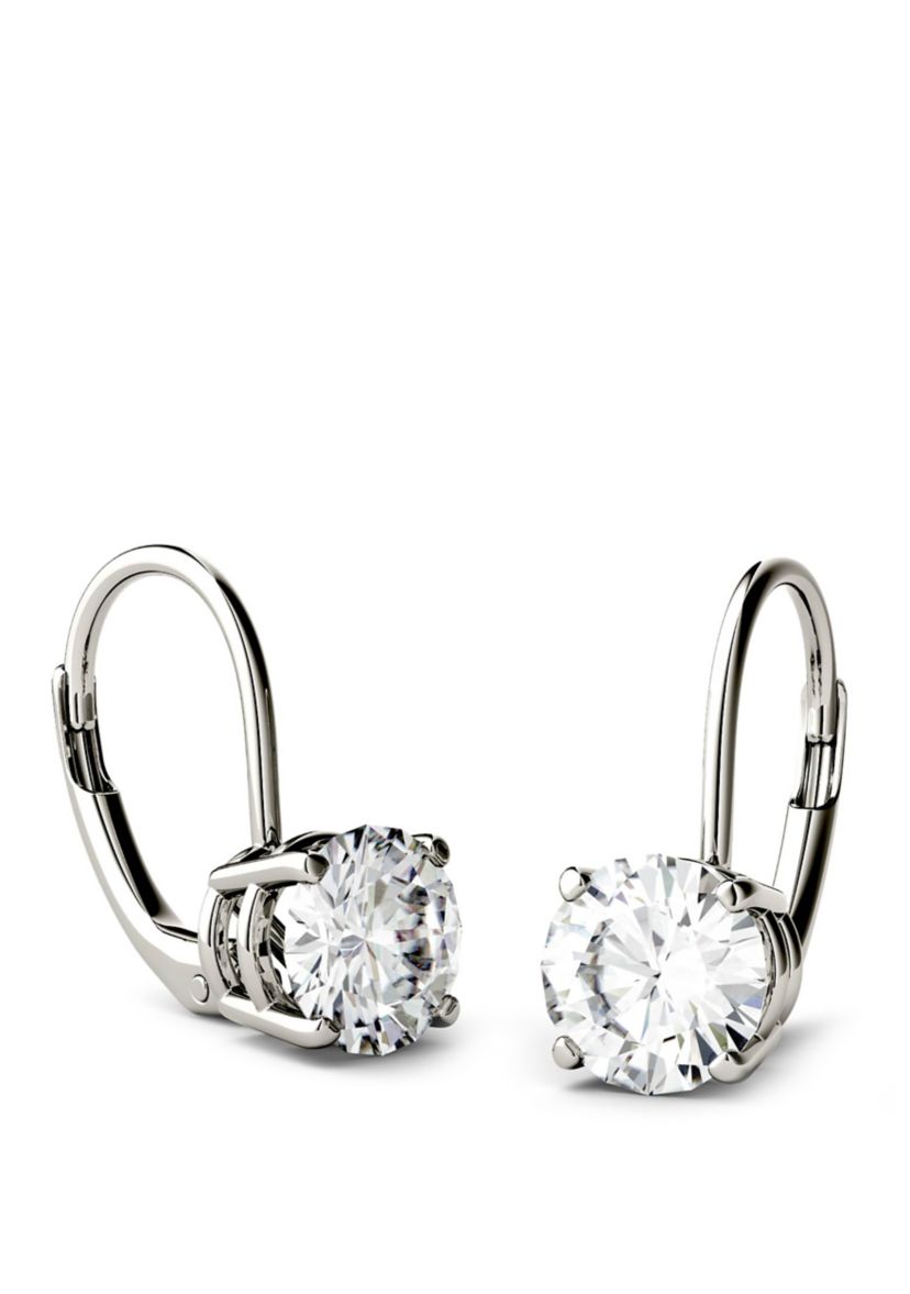 3 ct. t.w. Lab Created Moissanite Leverback Earrings