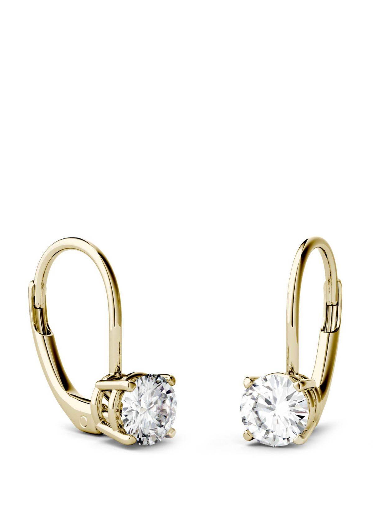1 ct. t.w. Lab Created Moissanite Leverback Earrings