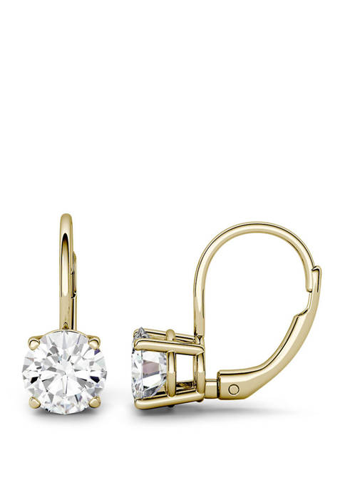 3 ct. t.w. Lab Created Moissanite Leverback Earrings