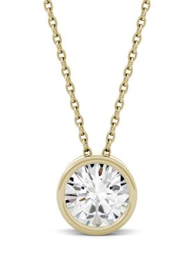 Charles & Colvard 1 Ct. T.w. Lab Created Moissanite Solitaire Pendant Necklace