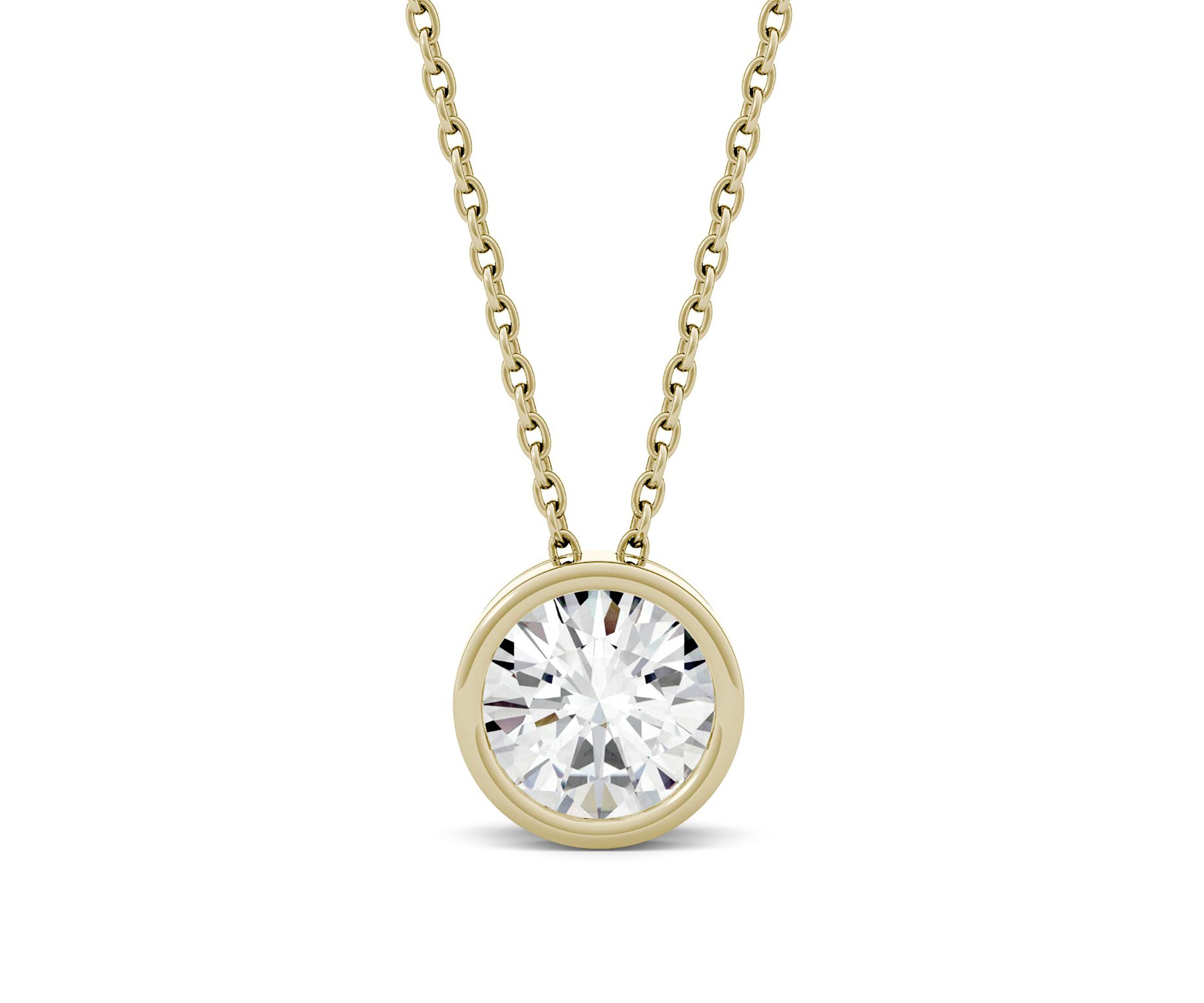 1 ct. t.w. Lab Created Moissanite Solitaire Pendant Necklace 