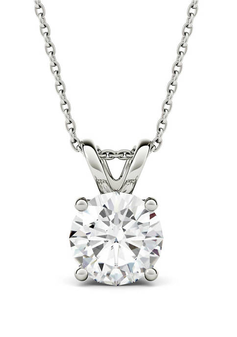 3.1 ct. t.w. Lab Created Moissanite Solitaire Pendant Necklace 