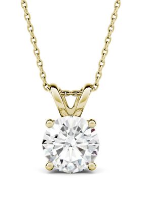 Charles & Colvard 1.9 Ct. T.w. Moissanite Solitaire Pendant In 14K Yellow Gold