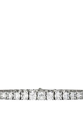 9.89 ct. t.w. Moissanite Tennis Bracelet in 14k White Gold