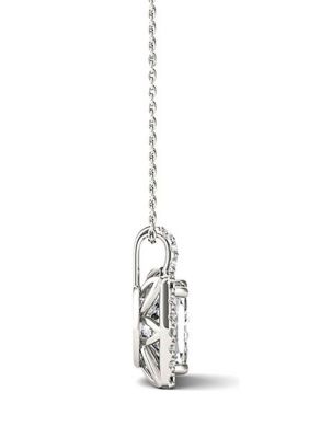 3.52 ct. t.w. Lab Created Moissanite Square Halo Pendant