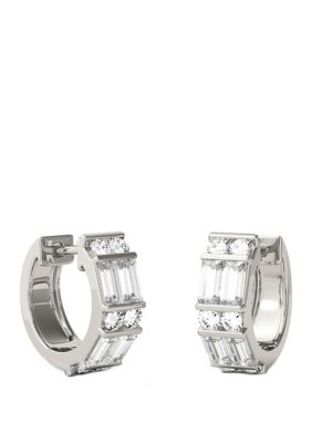 1.29 ct. t.w. Moissanite Hoop Earrings in 14k Gold