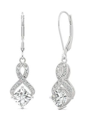 Charles & Colvard 1.35 ct. t.w. Lab Created Moissanite Leverback Drop Earrings