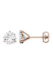 2 ct. t.w. Lab Created Moissanite Martini Stud Earrings in 14k Rose Gold