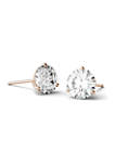 2 ct. t.w. Lab Created Moissanite Martini Stud Earrings in 14k Rose Gold