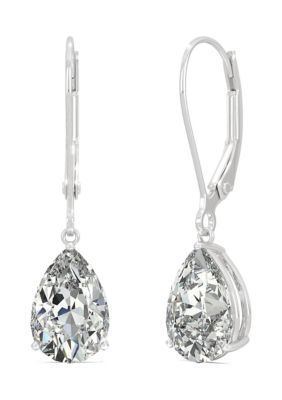 3 ct. t.w. Lab Created Moissanite Leverback Earrings in 14k White Gold