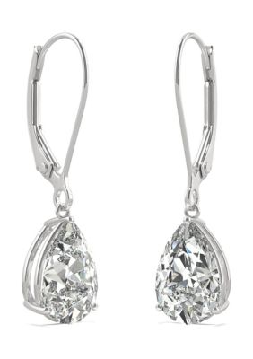 3 ct. t.w. Lab Created Moissanite Leverback Earrings in 14k White Gold