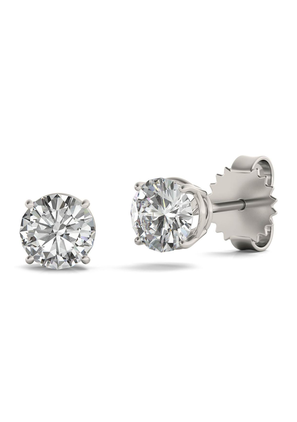 1.6 ct. t.w. Moissanite Stud Earrings in 14K White Gold