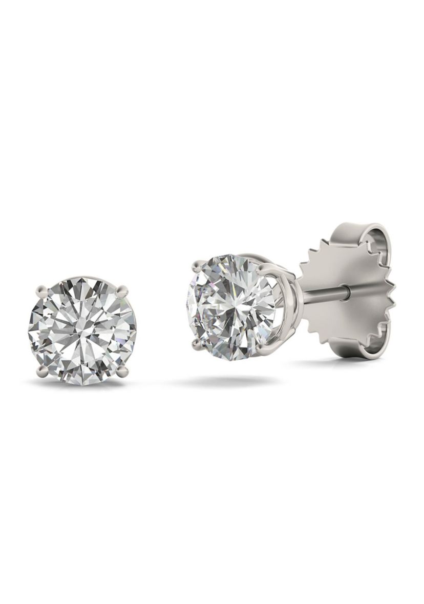 1.6 ct. t.w. Moissanite Stud Earrings in 14K White Gold