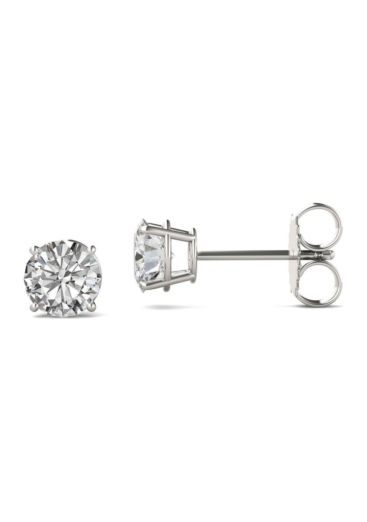 1.6 ct. t.w. Moissanite Stud Earrings in 14K White Gold
