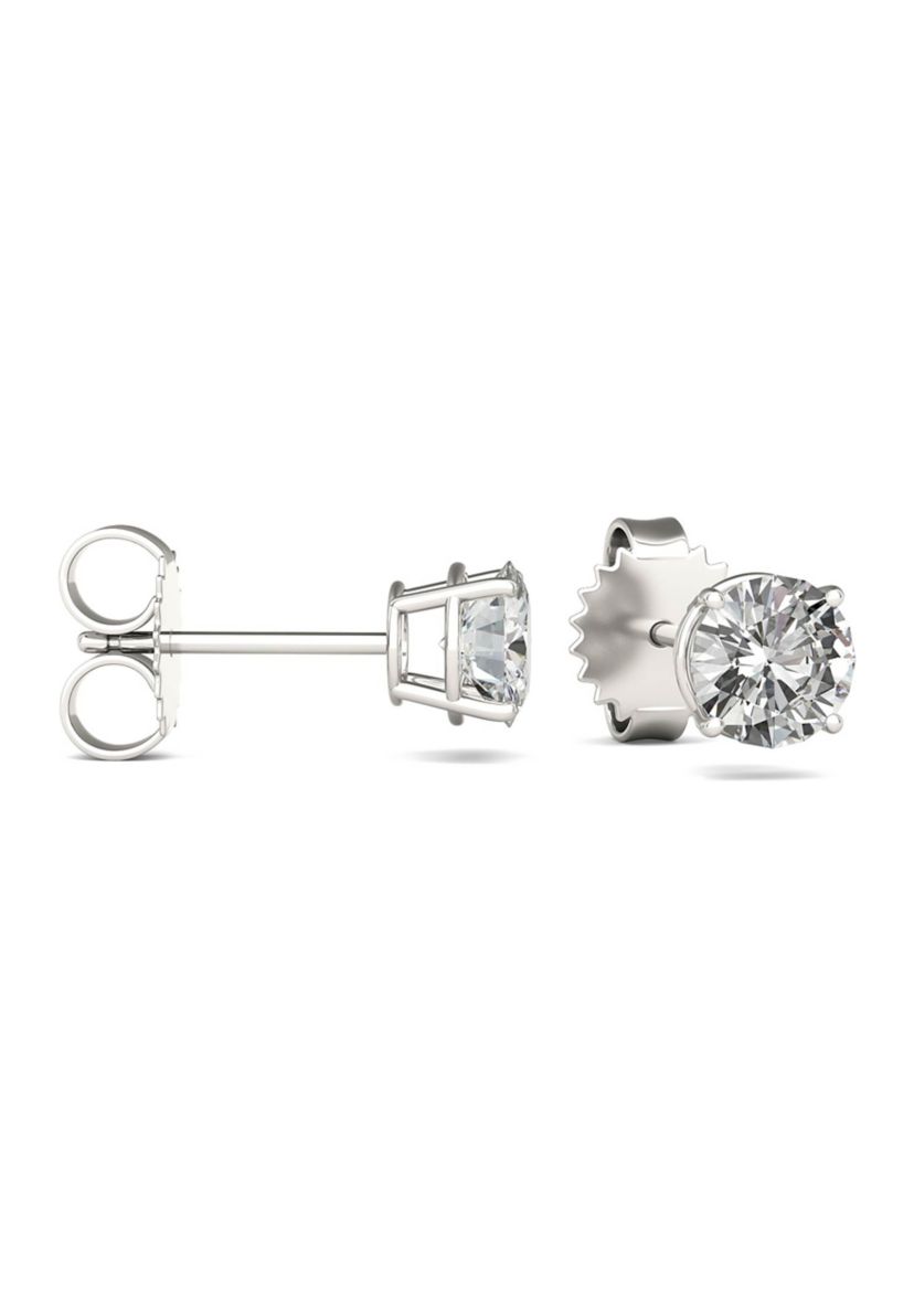 1.6 ct. t.w. Moissanite Stud Earrings in 14K White Gold