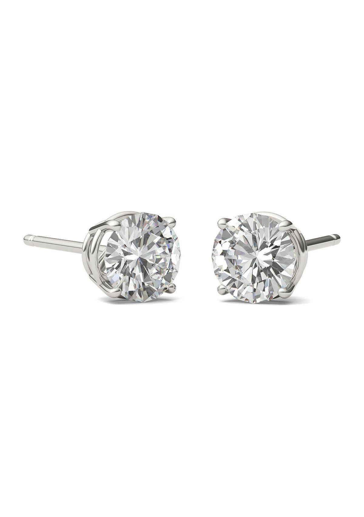 1.6 ct. t.w. Moissanite Stud Earrings in 14K White Gold