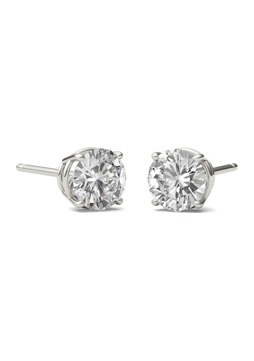 1.6 ct. t.w. Moissanite Stud Earrings in 14K White Gold