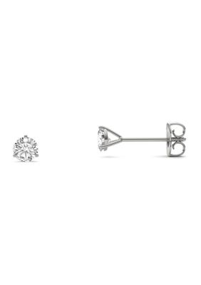 ct. t.w. Moissanite Martini Stud Earrings in 14K White Gold