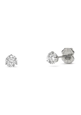 ct. t.w. Moissanite Martini Stud Earrings in 14K White Gold