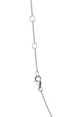 1.04 ct. t.w. Moissanite Line Necklace in 14K White Gold