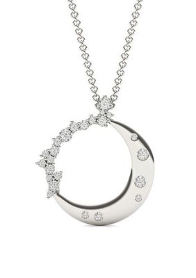 Charles & Colvard 0.29 Ct. T.w. Lab Created Lunar Moissanite Pendant In 14K Gold