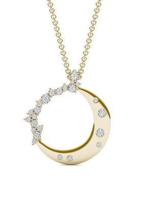 Charles & Colvard 0.29 ct. t.w. Lab Created Lunar Moissanite Pendant in 14k Gold -  5400460793483