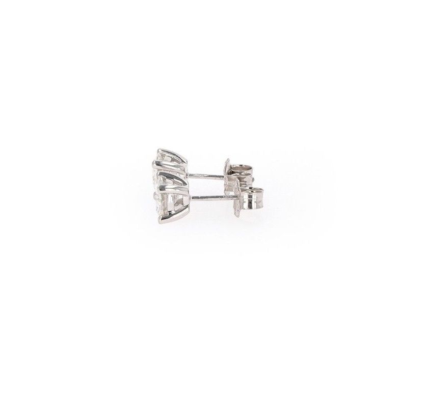 Lab Created Sterling Silver 1.20ct. tw. Moissanite Round Stud Earrings