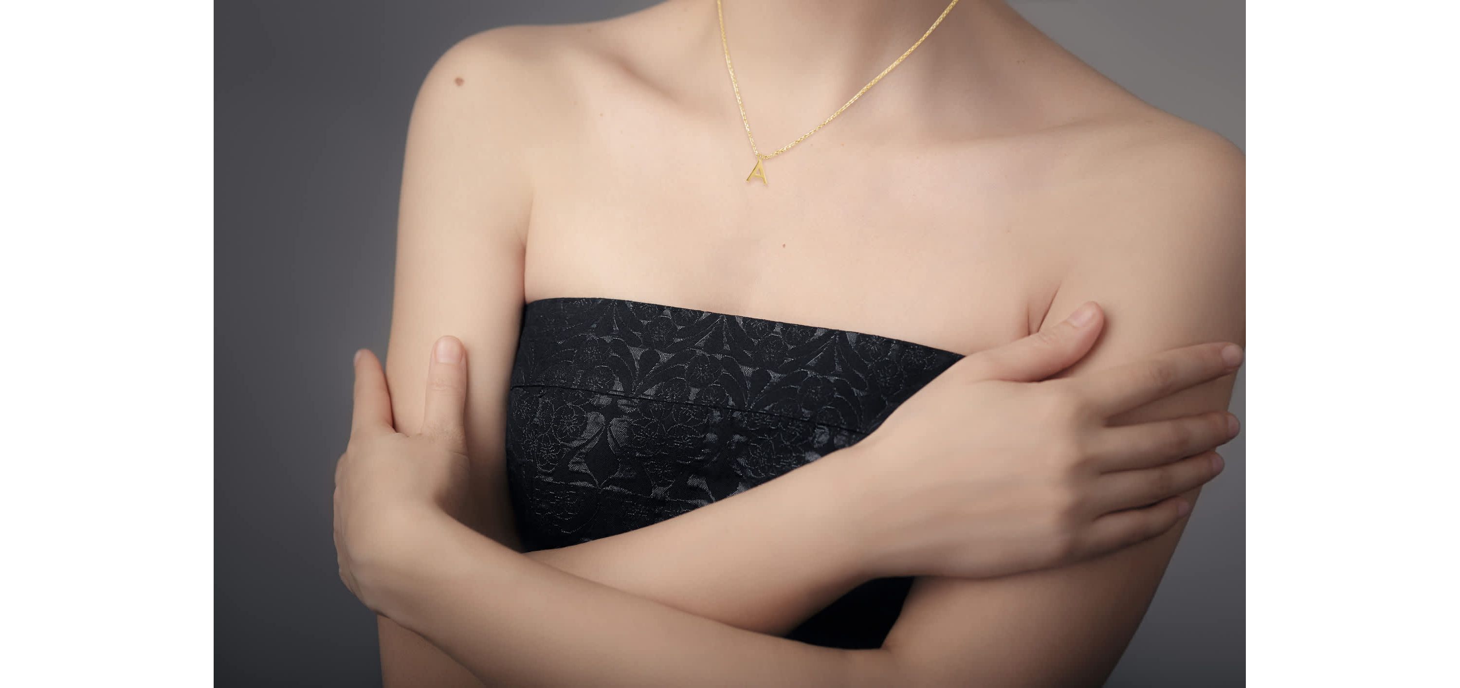 14K Yellow Gold Initial Necklace with 16 Inch Cable Chain and 2 Inch Extention