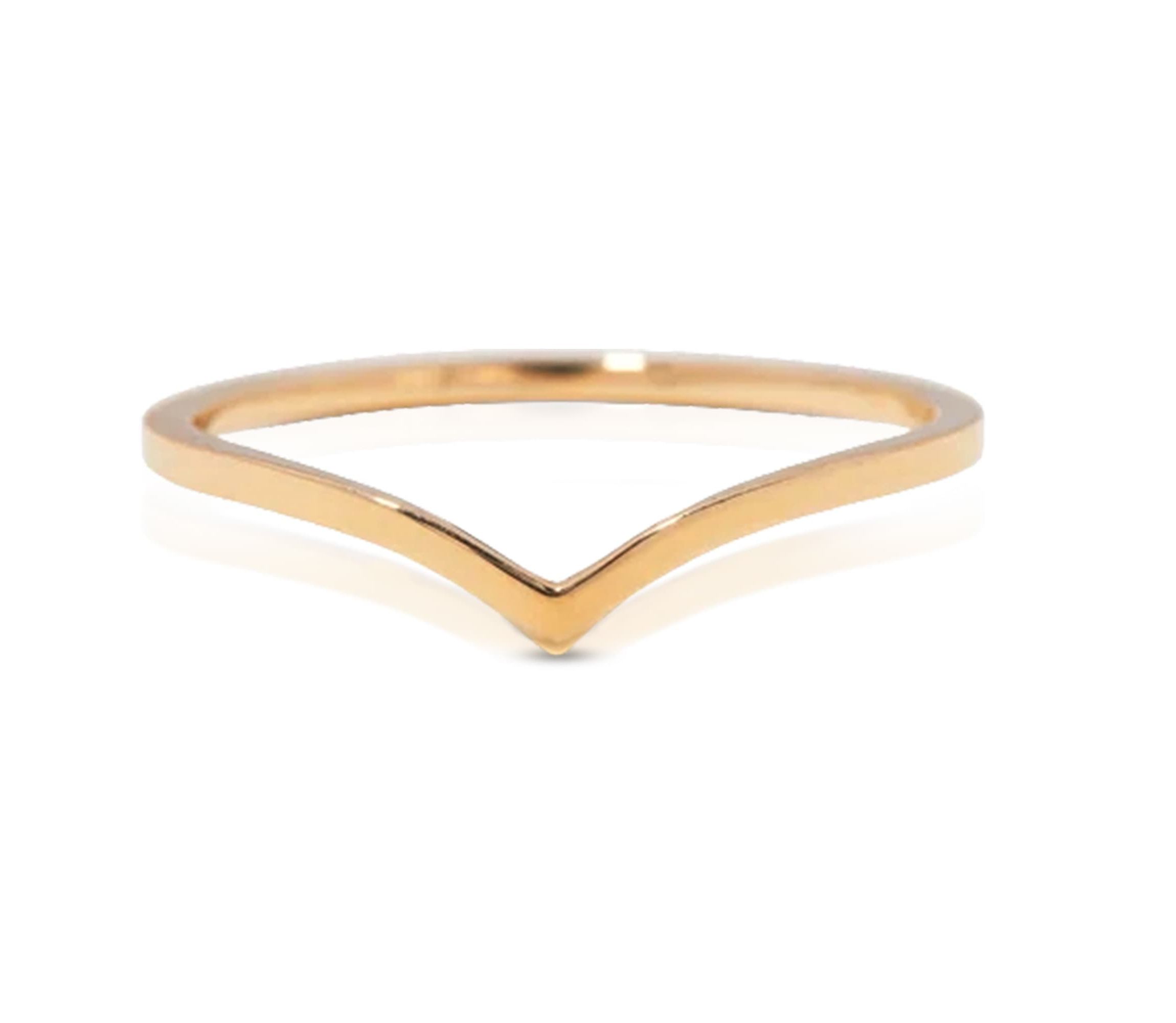 14k Yellwo Gold Wishbone Ring
