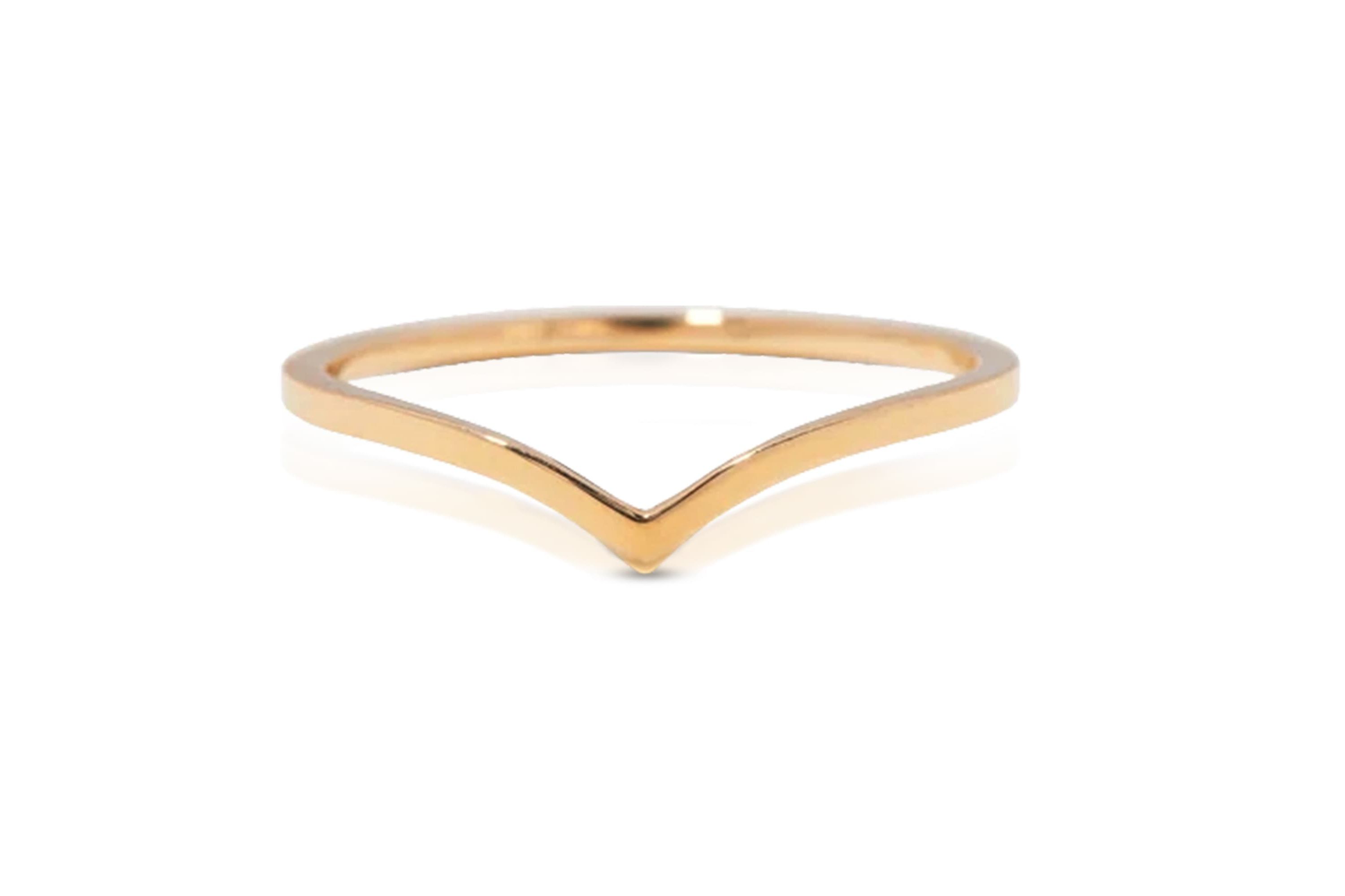 14k Yellwo Gold Wishbone Ring