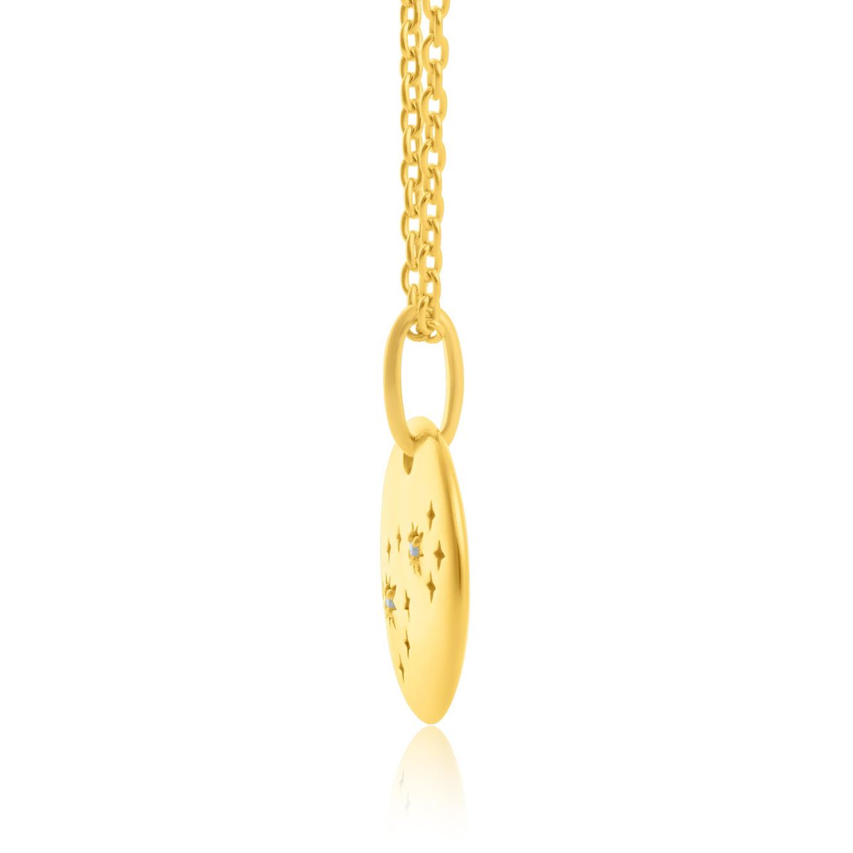 14K Gold Vermeil Scorpio Zodiac Penant Necklace with 16 Inch Cable Chain and 2 Inch Extention