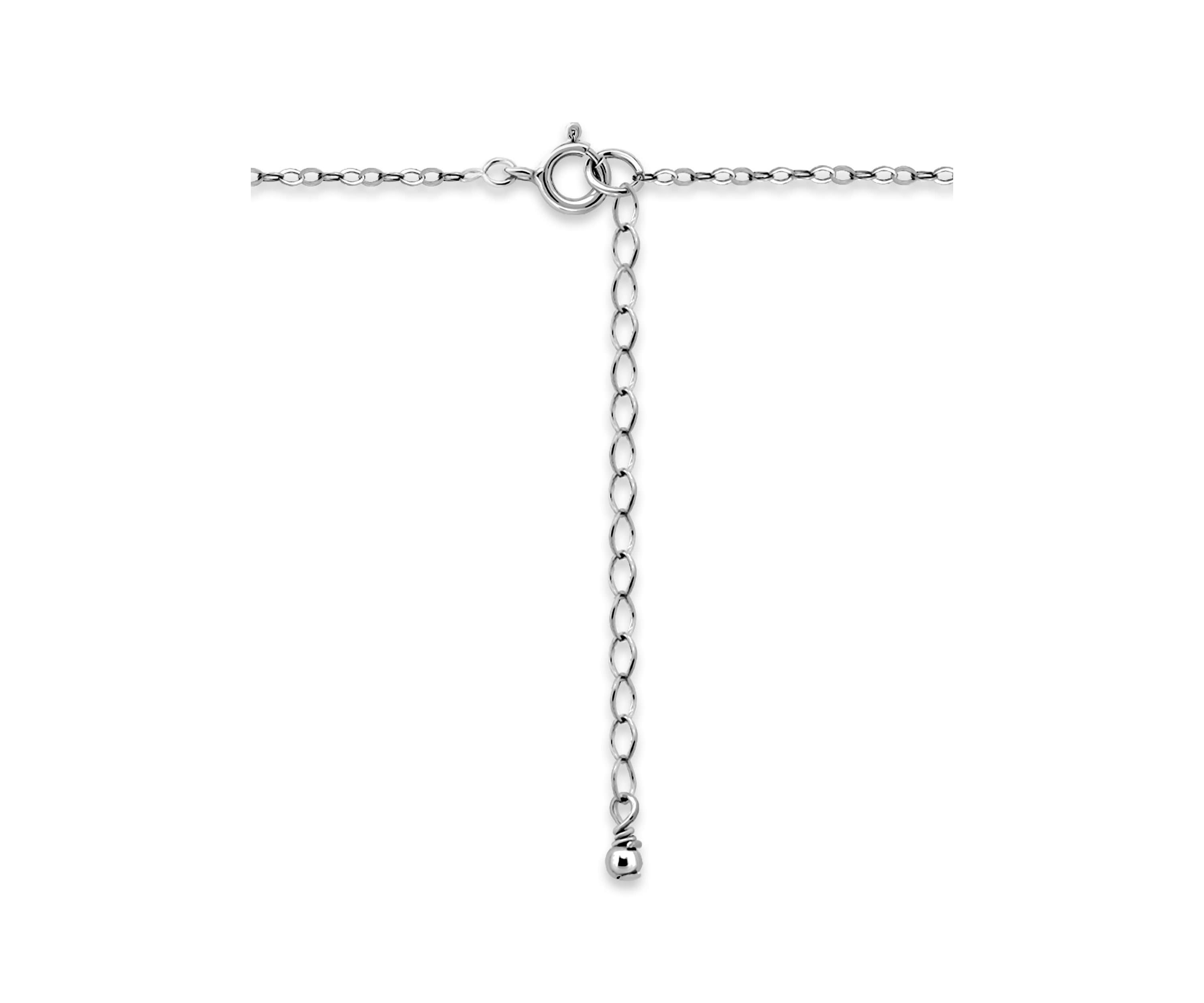 Freshwater Pearl and Bezel Set Round Semi Precious Stone Sterling Silver Pendant