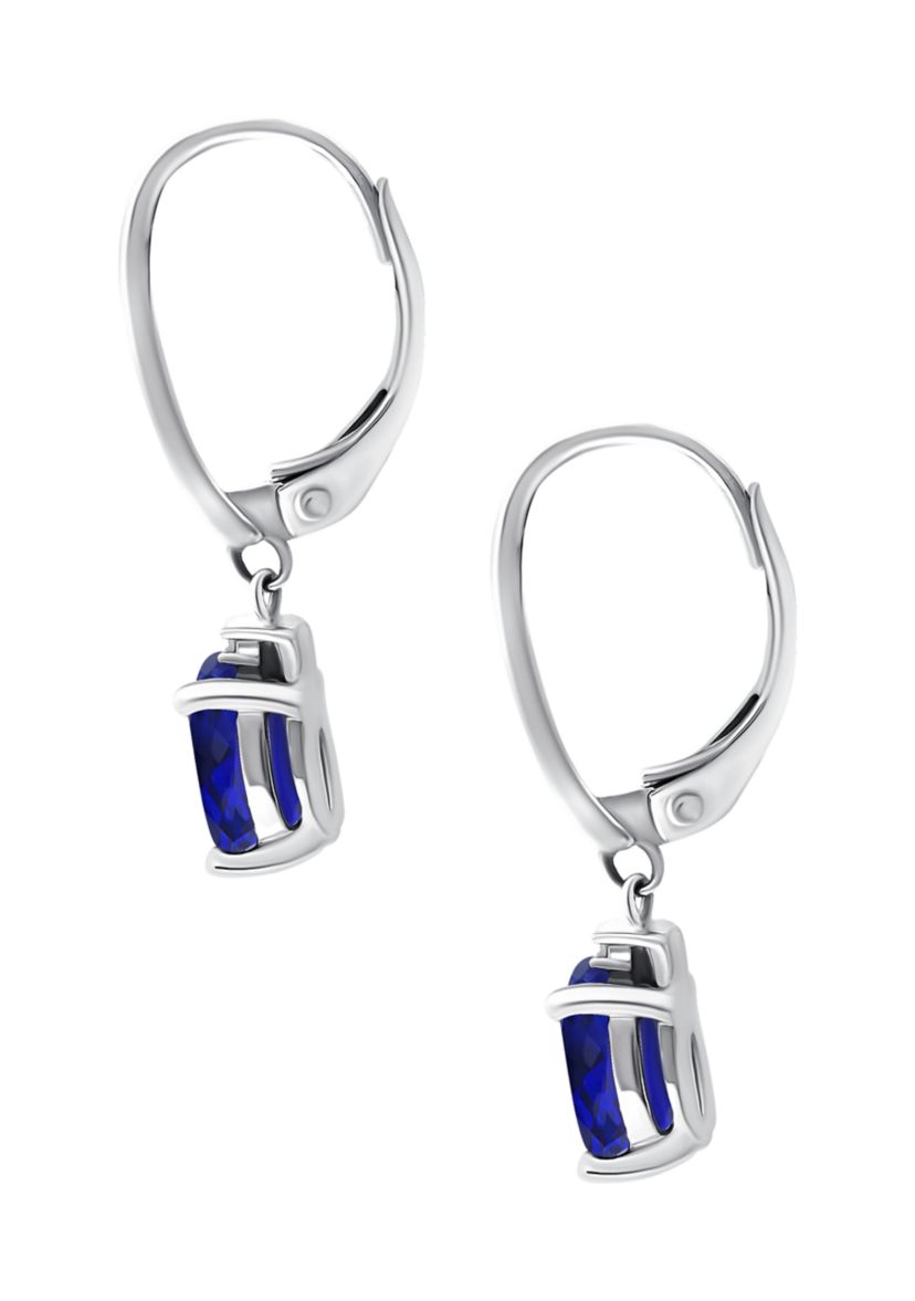1.8 ct. t.w. Green Quartz and Diamond Drop Lever Back Earrings, Sterling Silver