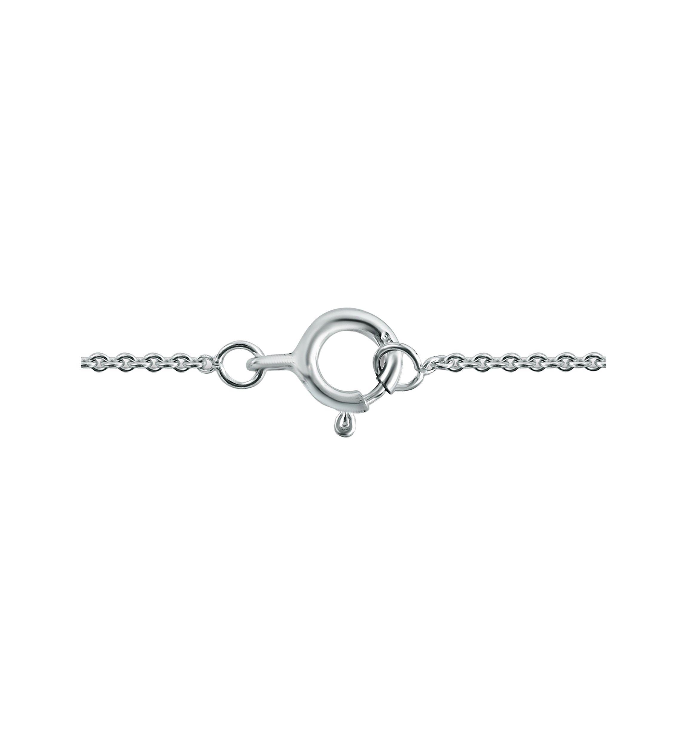 2.43 ct. t.w. London Blue Topaz and White Topaz Necklace on 18 Inch Chain, Sterling Silver