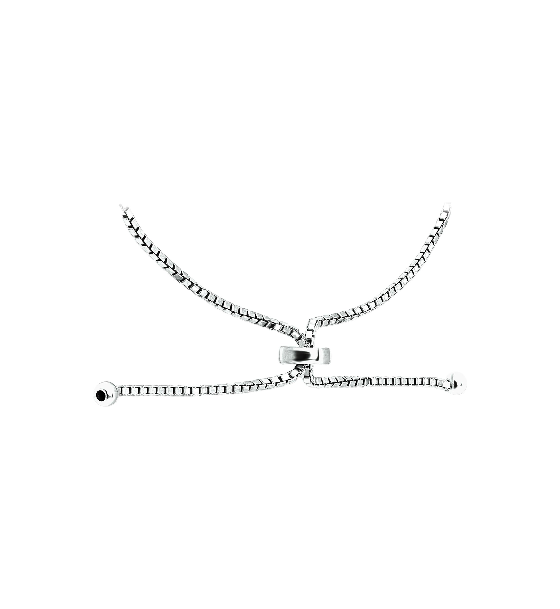 Lab Created 2.74 ct. t.w. Created Pink and White Sapphire Bolo Bracelet, Sterling Silver