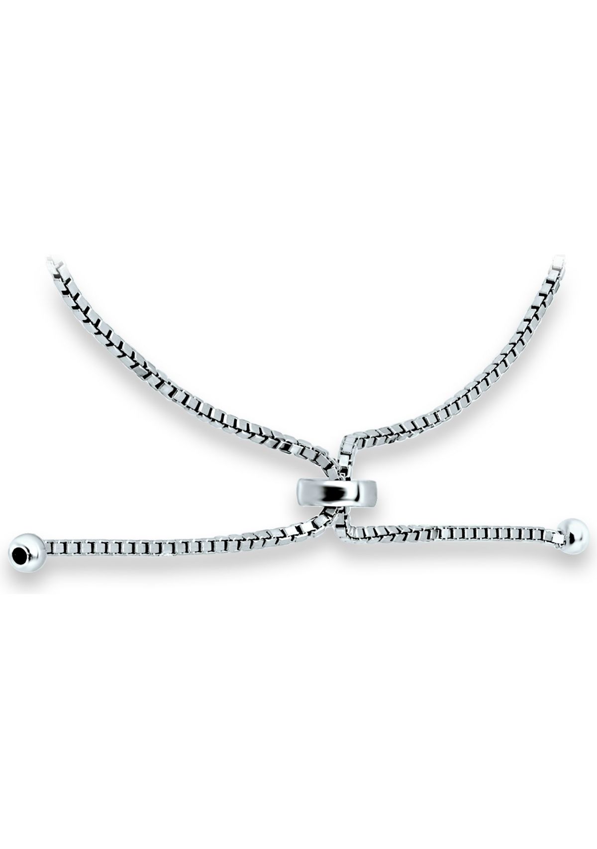 Lab Created 2.49 ct. Synthetic Blue Sapphire and Created White Sapphire Bolo Bracelet, Sterling Silver