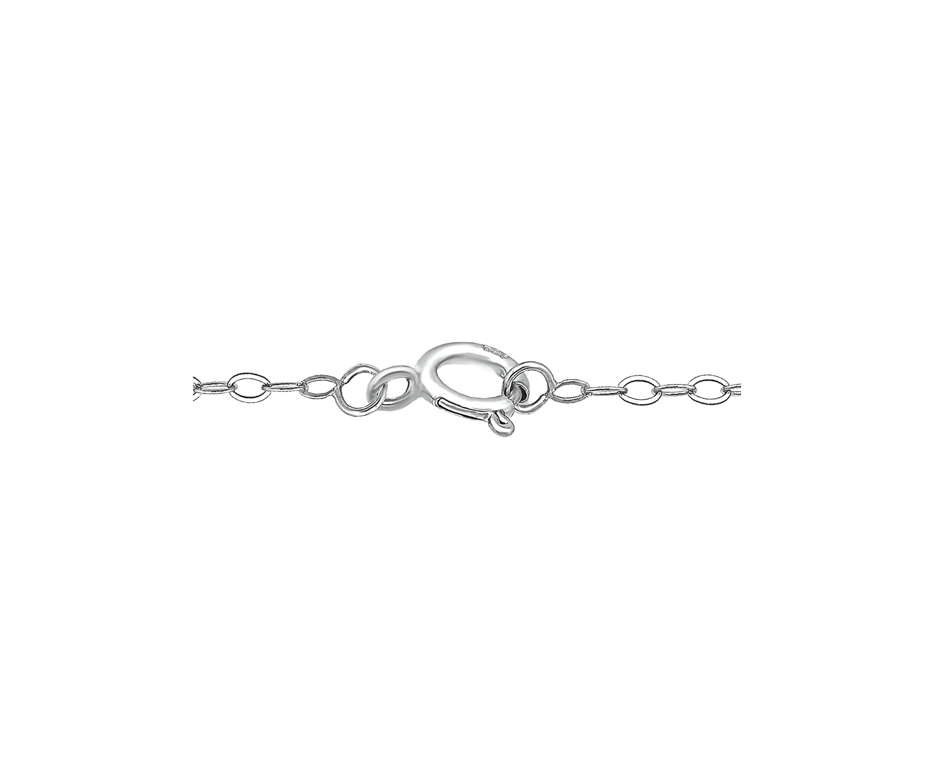 Lab Created 1 ct. t.w. Created Green Quartz and Created White Sapphire Necklace, Sterling Silver