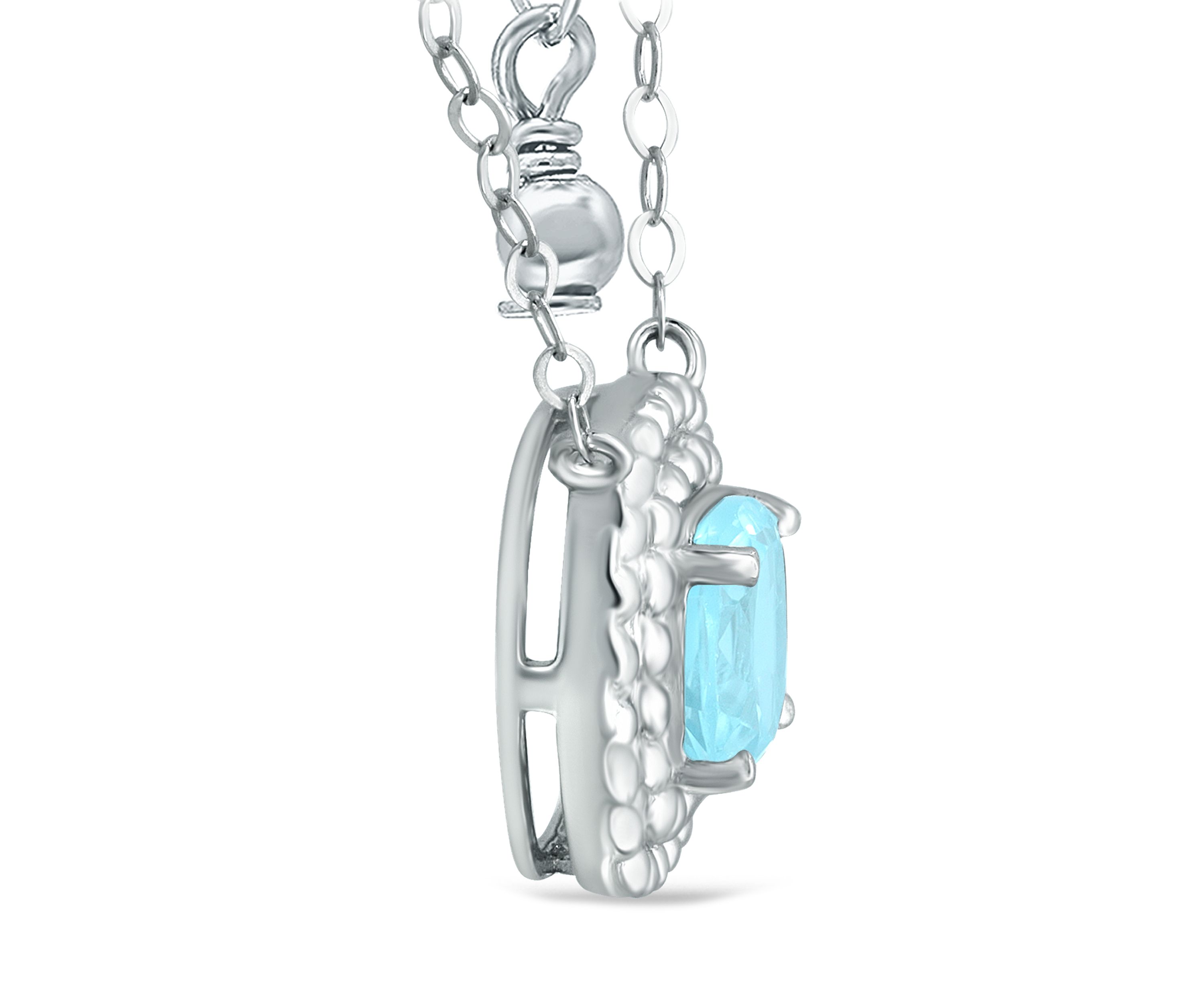 1.35 ct. t.w. Blue Topaz Necklace in Sterling Silver
