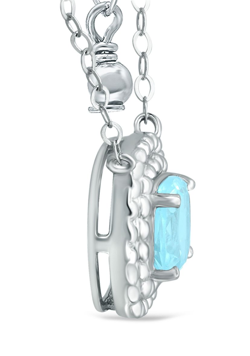 1.35 ct. t.w. Blue Topaz Necklace in Sterling Silver