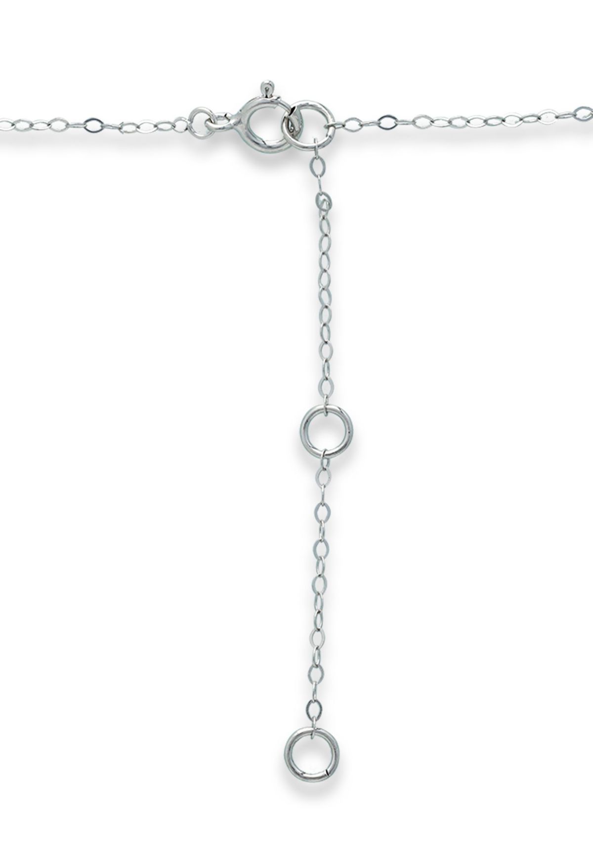 1-1/3 ct. 8x6MM Pear Citrine and White Topaz Crown Necklace on 16 inch Chain with Extender, Sterling Silver