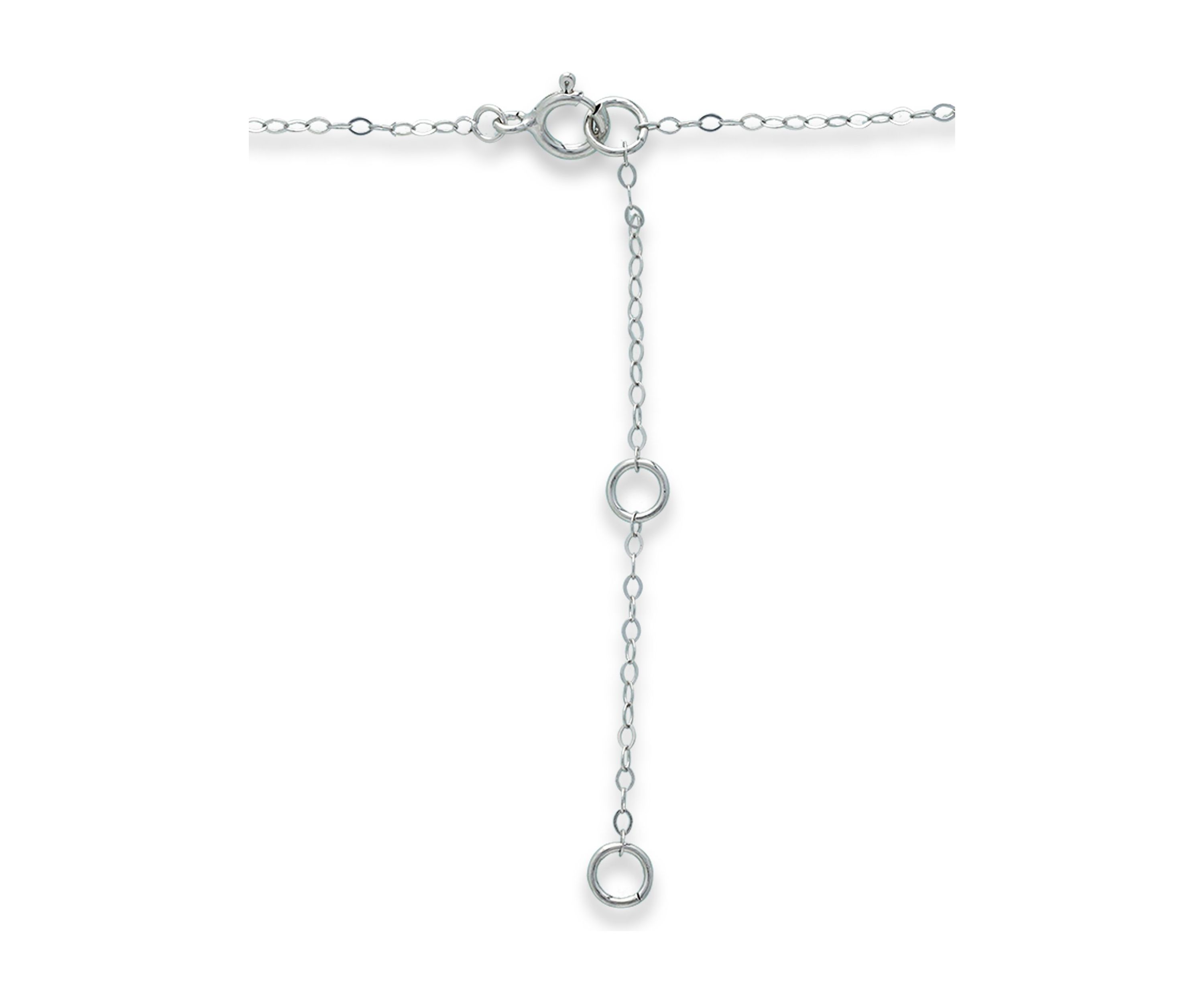1-1/10 ct. 7MM Round Amethyst and White Topaz Hidden Halo Necklace on 16 inch Chain with Extender, Sterling Silver